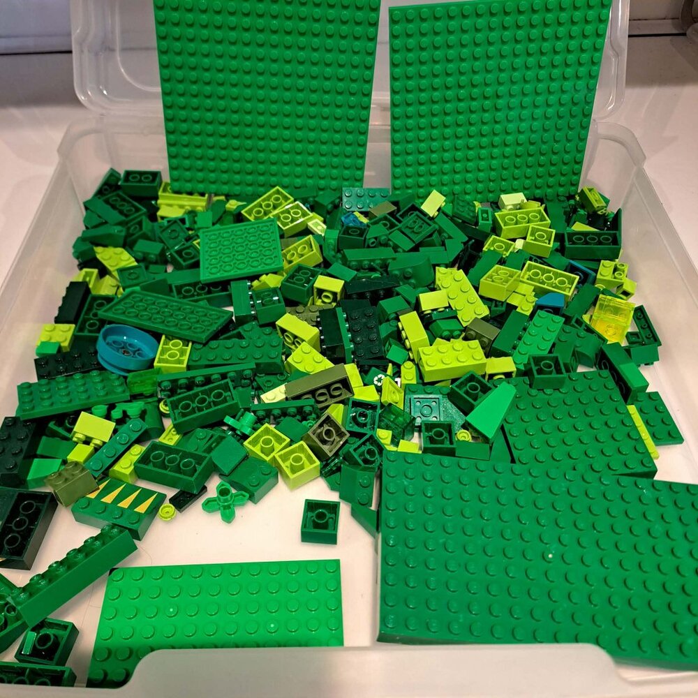 Lego lot of bulk green
